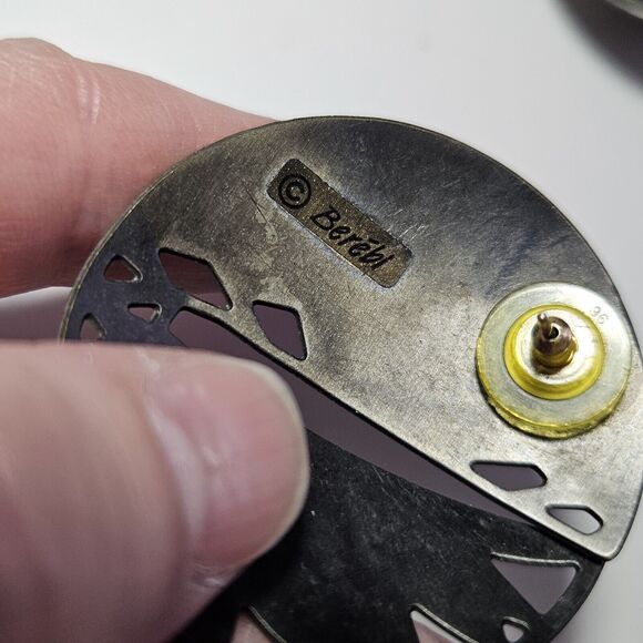 **Final Sale** Edgar Berebi Vintage Shimmery Earth Tone Enamel Round Earrings - Picture 7 of 12